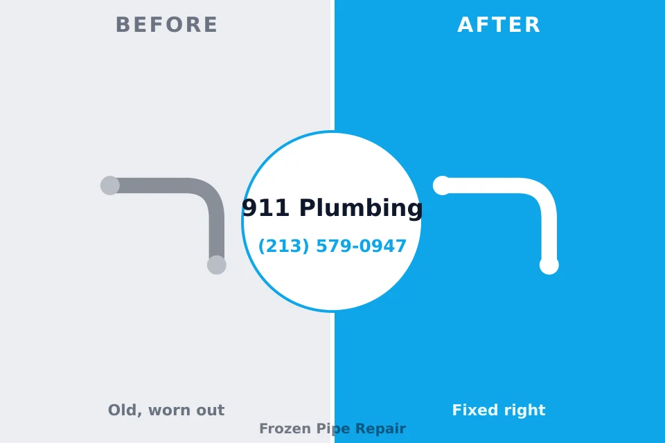 Before and after: plumbing company Skidway Lake, MI